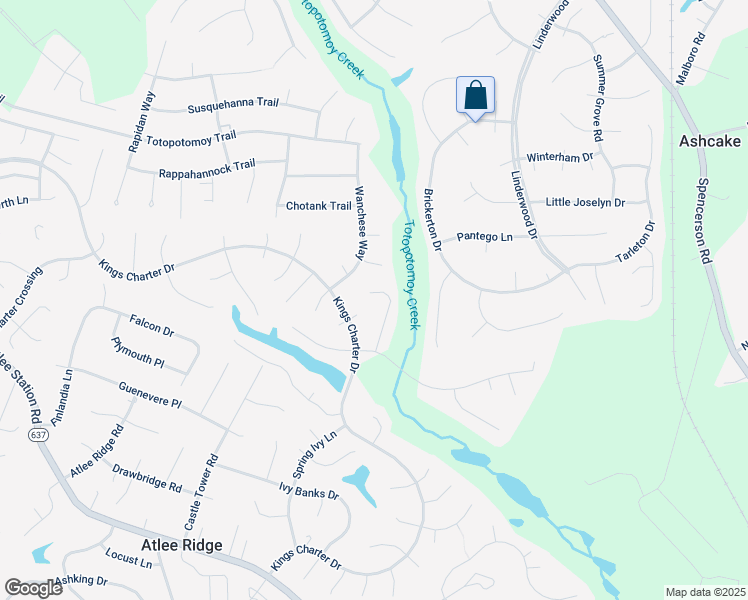 map of restaurants, bars, coffee shops, grocery stores, and more near 10277 Radford Mill Terrace in Mechanicsville