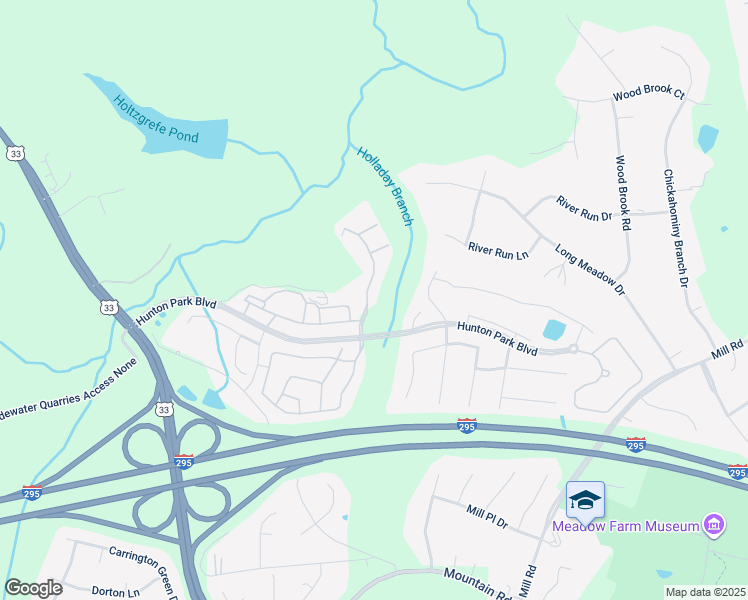 map of restaurants, bars, coffee shops, grocery stores, and more near 3100 Friars Walk Lane in Glen Allen