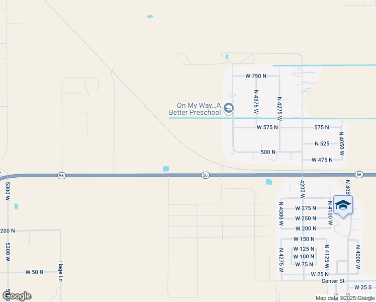 map of restaurants, bars, coffee shops, grocery stores, and more near 4660 West 400 North in Cedar City