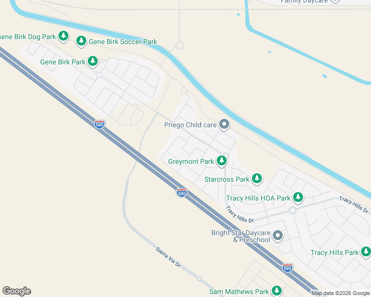 map of restaurants, bars, coffee shops, grocery stores, and more near 6323 Carousel Avenue in Tracy
