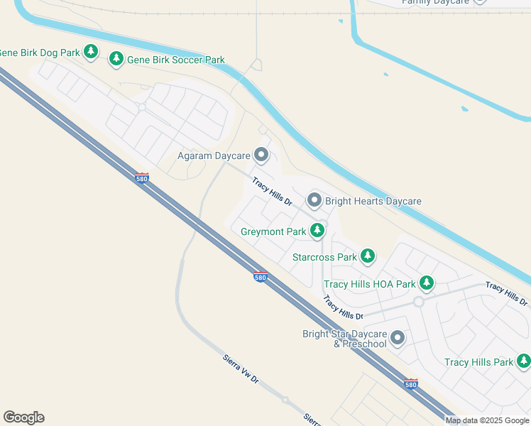 map of restaurants, bars, coffee shops, grocery stores, and more near 6274 Carousel Avenue in Tracy