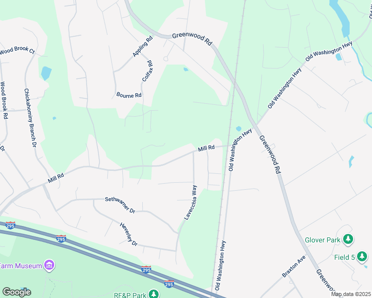 map of restaurants, bars, coffee shops, grocery stores, and more near 11770 Mill Road in Glen Allen