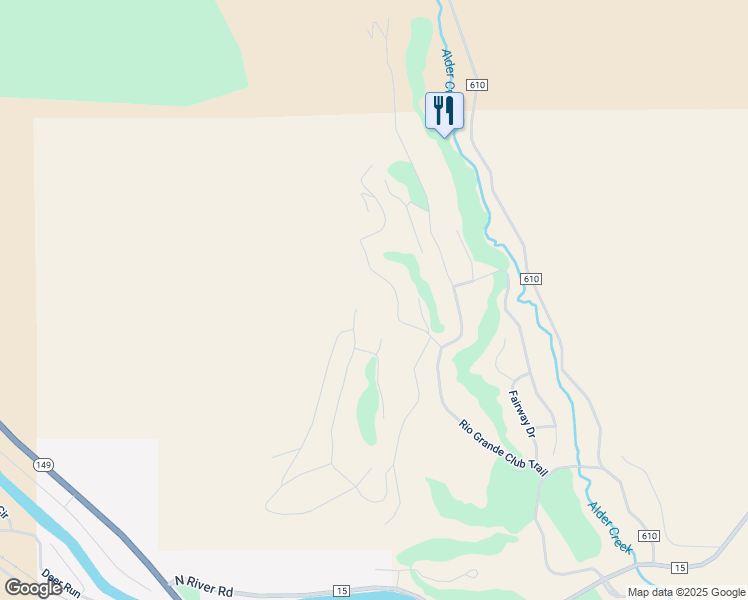 map of restaurants, bars, coffee shops, grocery stores, and more near Timberline Trail in South Fork