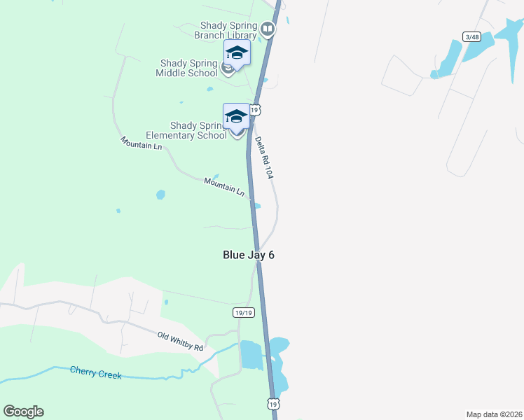 map of restaurants, bars, coffee shops, grocery stores, and more near 703 Flat Top Rd in Shady Spring