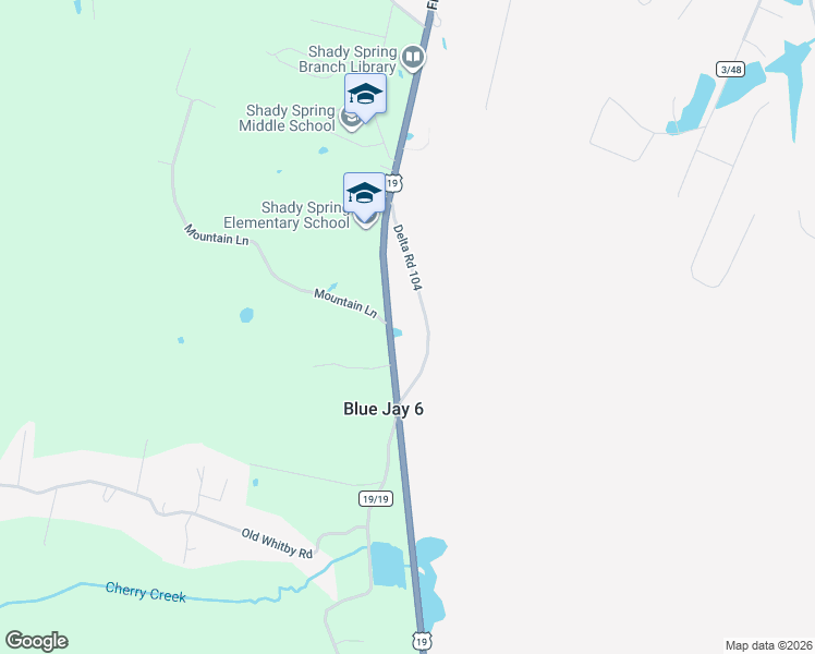 map of restaurants, bars, coffee shops, grocery stores, and more near 703 Flat Top Rd in Shady Spring