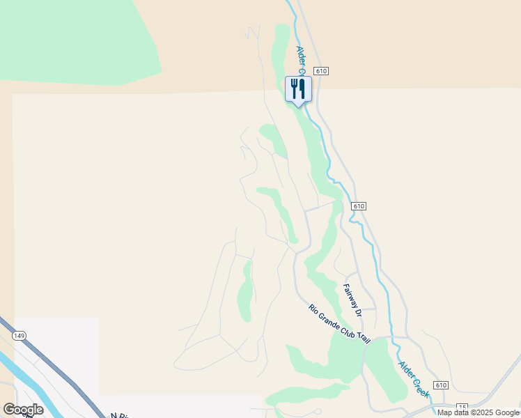 map of restaurants, bars, coffee shops, grocery stores, and more near Timberline Trail in South Fork