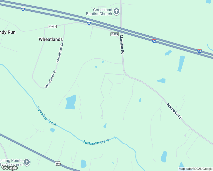 map of restaurants, bars, coffee shops, grocery stores, and more near 462 Massies Lane in Manakin-Sabot