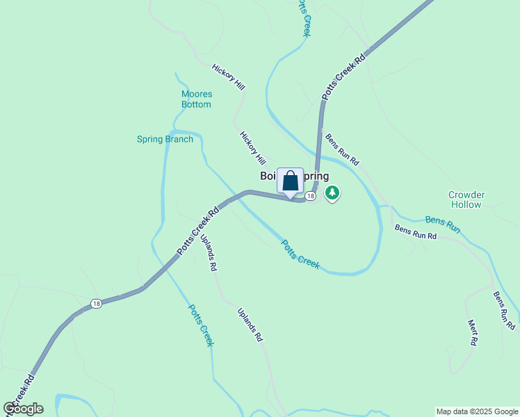 map of restaurants, bars, coffee shops, grocery stores, and more near 5503 Potts Creek Road in Covington
