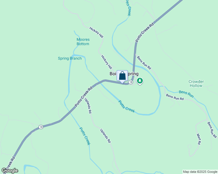 map of restaurants, bars, coffee shops, grocery stores, and more near 5503 Potts Creek Road in Covington
