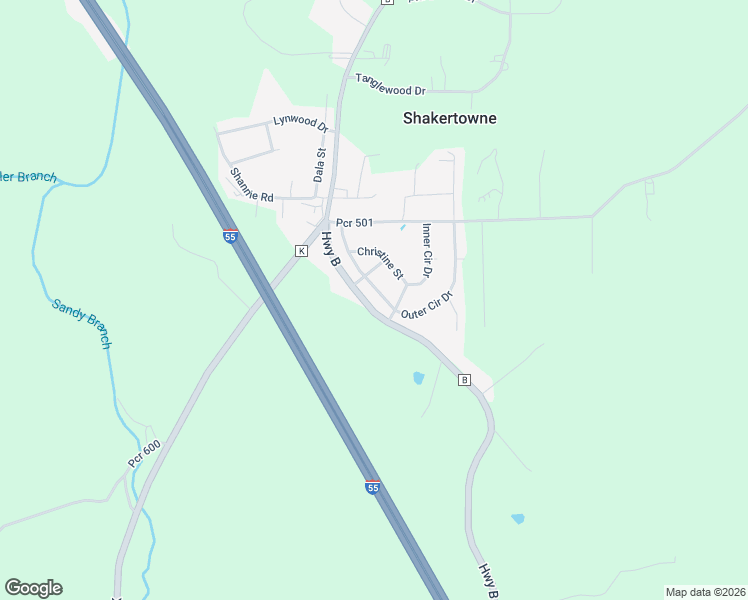 map of restaurants, bars, coffee shops, grocery stores, and more near 180 Outer Circle Drive in Perryville