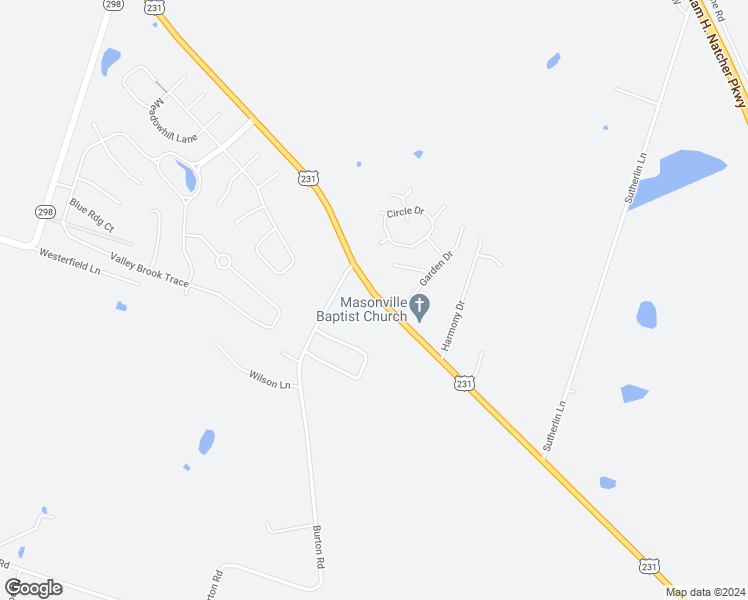 map of restaurants, bars, coffee shops, grocery stores, and more near 6513-6549 U.S. 231 in Utica