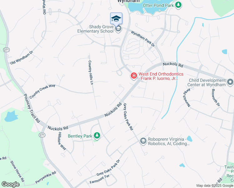 map of restaurants, bars, coffee shops, grocery stores, and more near 12136 Jamieson Place in Glen Allen