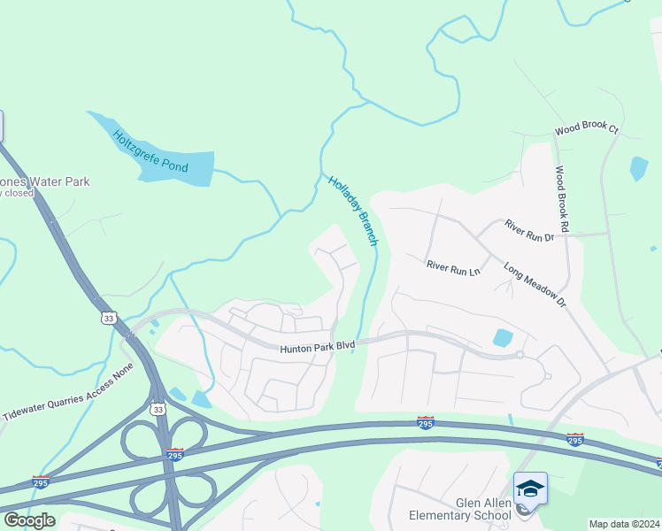 map of restaurants, bars, coffee shops, grocery stores, and more near 3211 Friars Walk Lane in Glen Allen