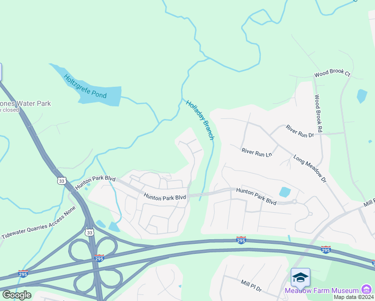 map of restaurants, bars, coffee shops, grocery stores, and more near 3211 Friars Walk Lane in Glen Allen