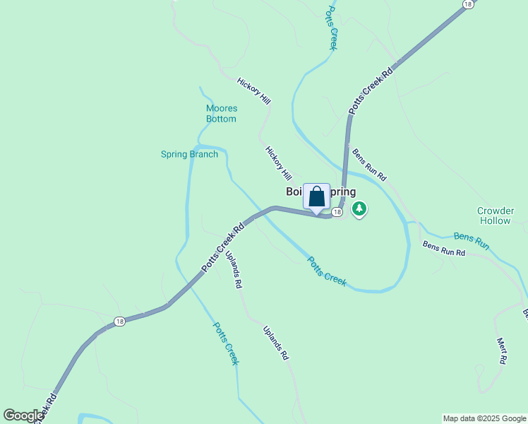 map of restaurants, bars, coffee shops, grocery stores, and more near Potts Creek Road in Covington