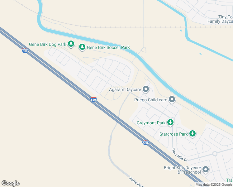 map of restaurants, bars, coffee shops, grocery stores, and more near 28563 South Lammers Road in Tracy