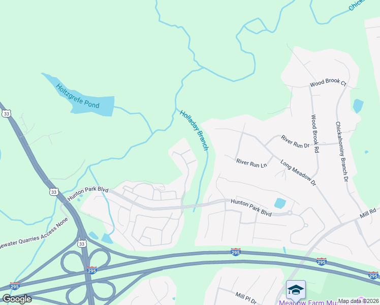 map of restaurants, bars, coffee shops, grocery stores, and more near 11513 Friars Walk Terrace in Glen Allen