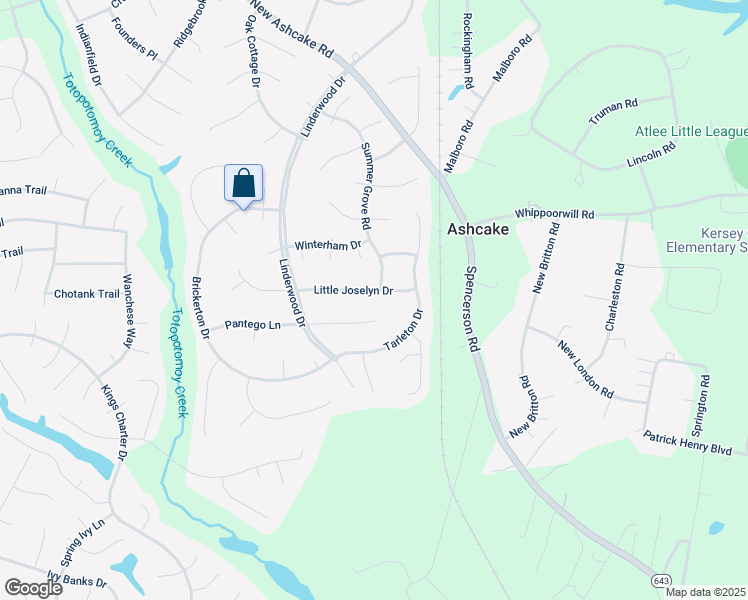 map of restaurants, bars, coffee shops, grocery stores, and more near 9060 Cottleston Circle in Mechanicsville