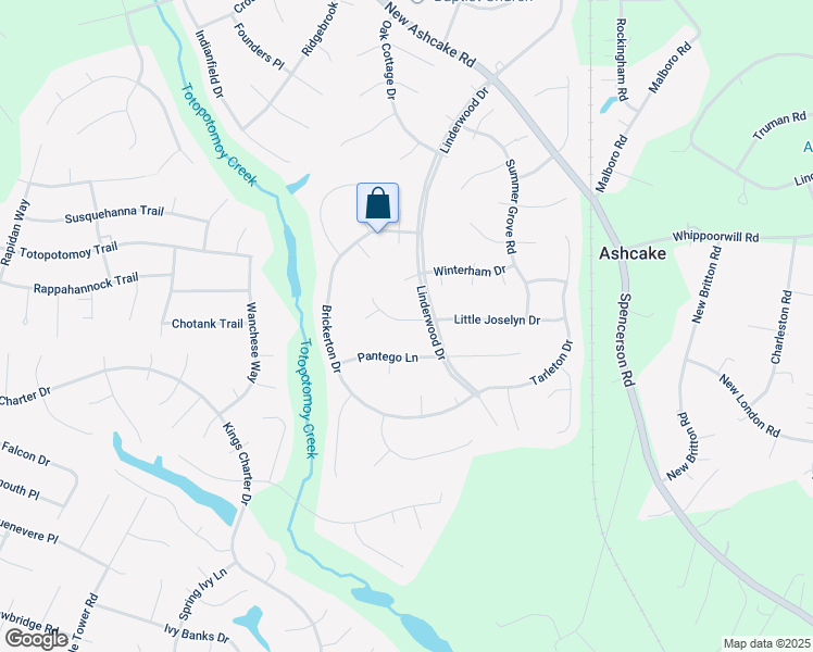 map of restaurants, bars, coffee shops, grocery stores, and more near 9105 Minglewood Lane in Mechanicsville