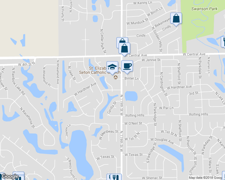 map of restaurants, bars, coffee shops, grocery stores, and more near 12000 Hardtner Court in Wichita