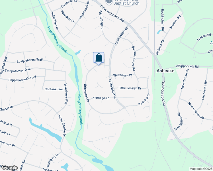 map of restaurants, bars, coffee shops, grocery stores, and more near 9104 Minglewood Lane in Mechanicsville