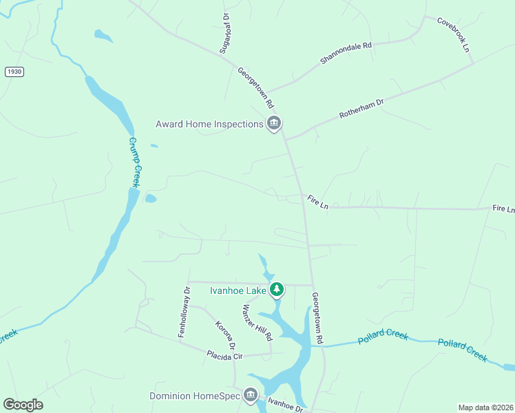 map of restaurants, bars, coffee shops, grocery stores, and more near 10359 Georgetown Road in Mechanicsville