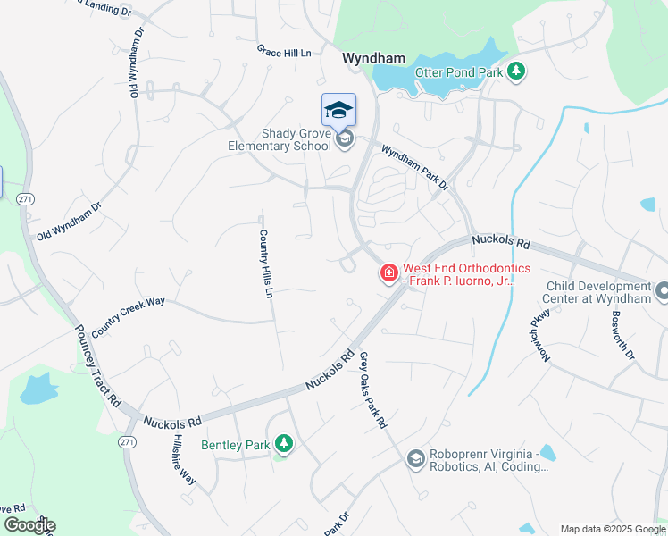 map of restaurants, bars, coffee shops, grocery stores, and more near 12107 Belstead Drive in Glen Allen