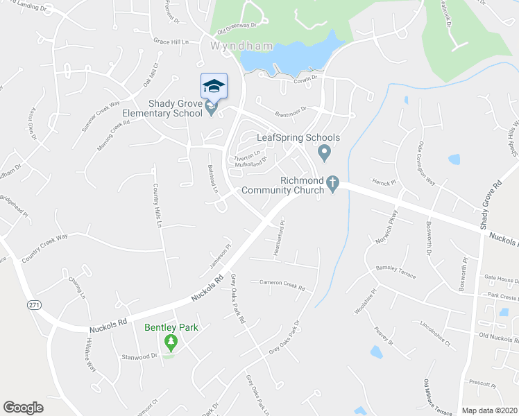 map of restaurants, bars, coffee shops, grocery stores, and more near 5501 Ashton Park Way in Glen Allen