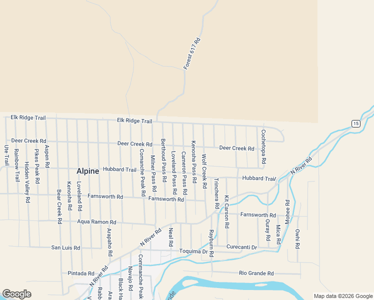 map of restaurants, bars, coffee shops, grocery stores, and more near 391 Cameron Pass Road in South Fork