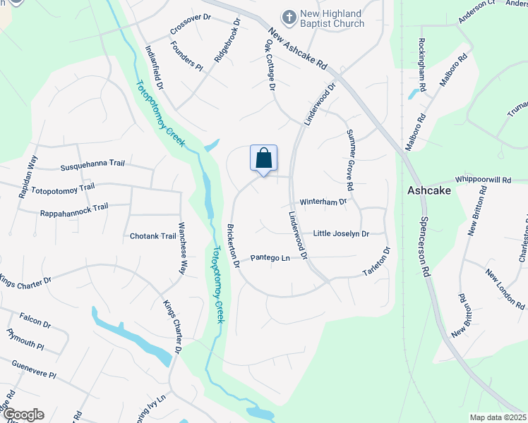 map of restaurants, bars, coffee shops, grocery stores, and more near 9132 Minglewood Lane in Mechanicsville