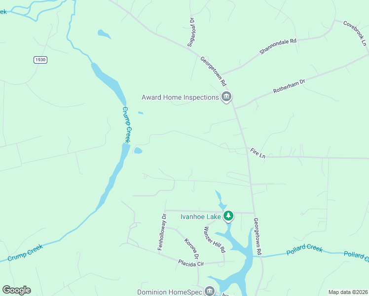 map of restaurants, bars, coffee shops, grocery stores, and more near 10359 Georgetown Road in Mechanicsville