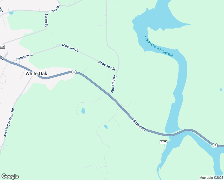 map of restaurants, bars, coffee shops, grocery stores, and more near 110 Fire Trail Road in White Oak