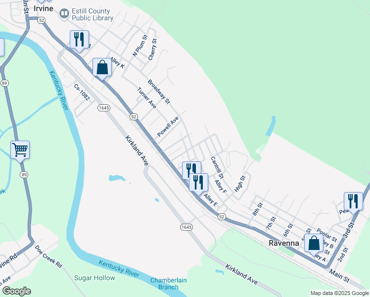 map of restaurants, bars, coffee shops, grocery stores, and more near 116 Maple Street in Irvine