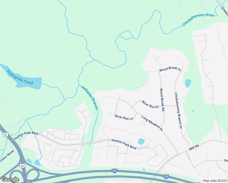 map of restaurants, bars, coffee shops, grocery stores, and more near 11605 Long Meadow Drive in Glen Allen