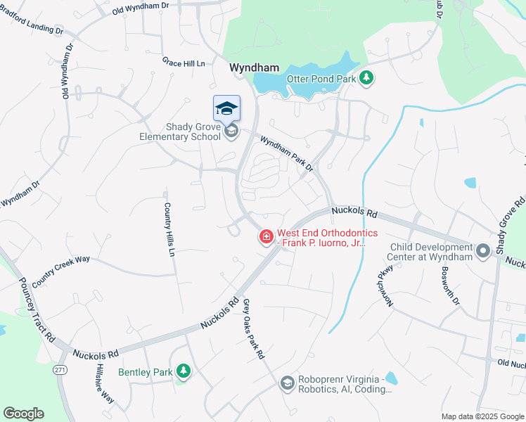 map of restaurants, bars, coffee shops, grocery stores, and more near 12110 Ashton Park Drive in Glen Allen