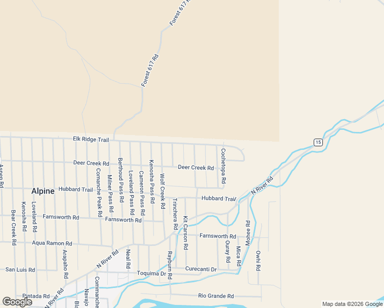 map of restaurants, bars, coffee shops, grocery stores, and more near 547 Kit Carson Road in South Fork