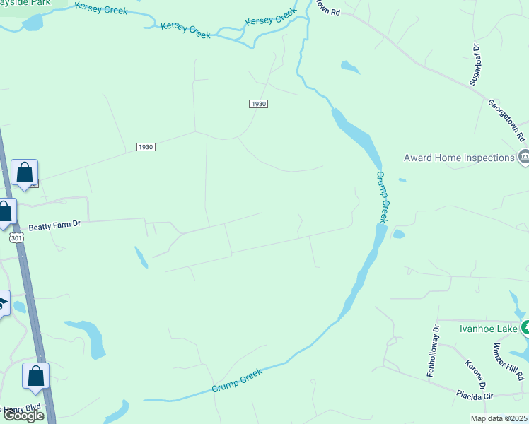 map of restaurants, bars, coffee shops, grocery stores, and more near 7990 Clay Farm Way in Mechanicsville