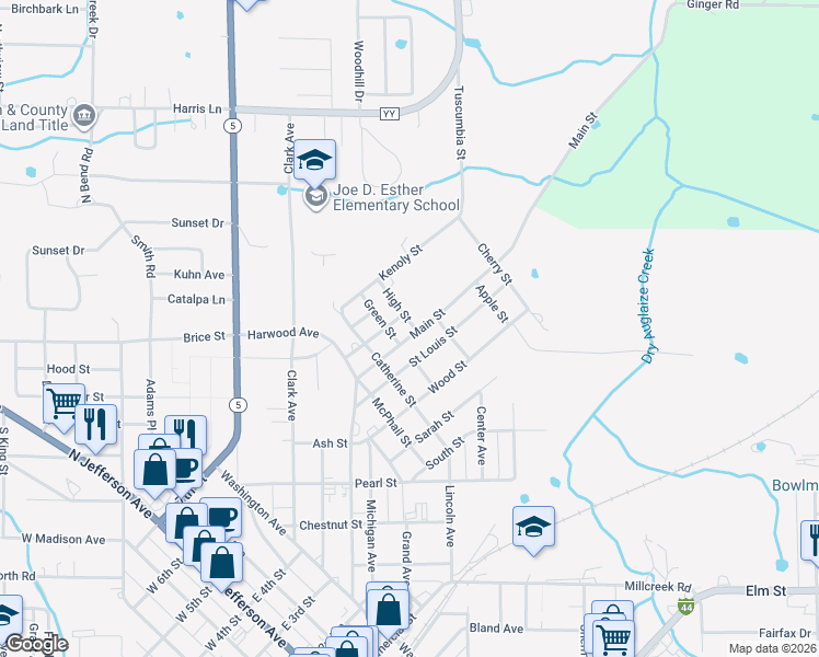map of restaurants, bars, coffee shops, grocery stores, and more near 791 Main Street in Lebanon