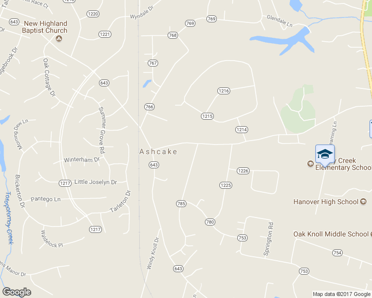map of restaurants, bars, coffee shops, grocery stores, and more near 8443 Whippoorwill Road in Mechanicsville