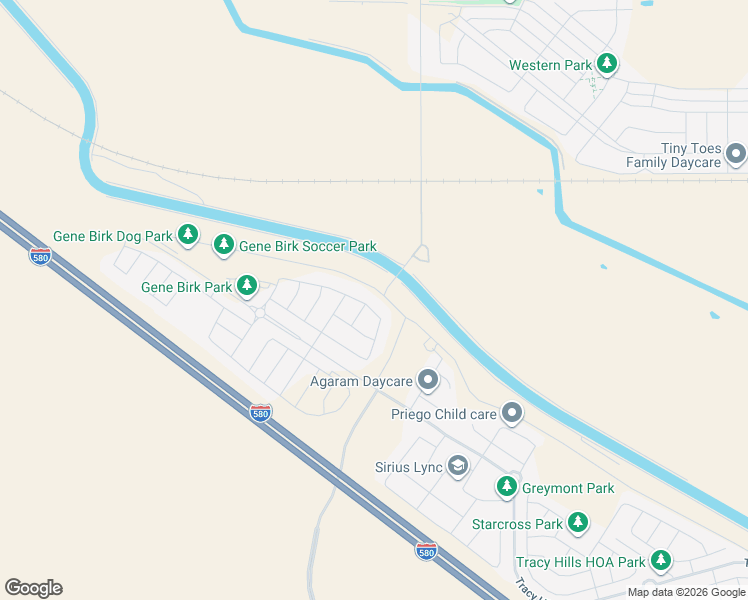 map of restaurants, bars, coffee shops, grocery stores, and more near 28563 South Lammers Road in Tracy
