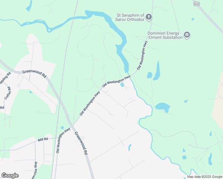 map of restaurants, bars, coffee shops, grocery stores, and more near 11921 Old Washington Highway in Glen Allen