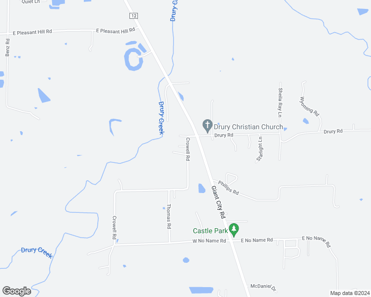 map of restaurants, bars, coffee shops, grocery stores, and more near 827 Crowell Road in Carbondale