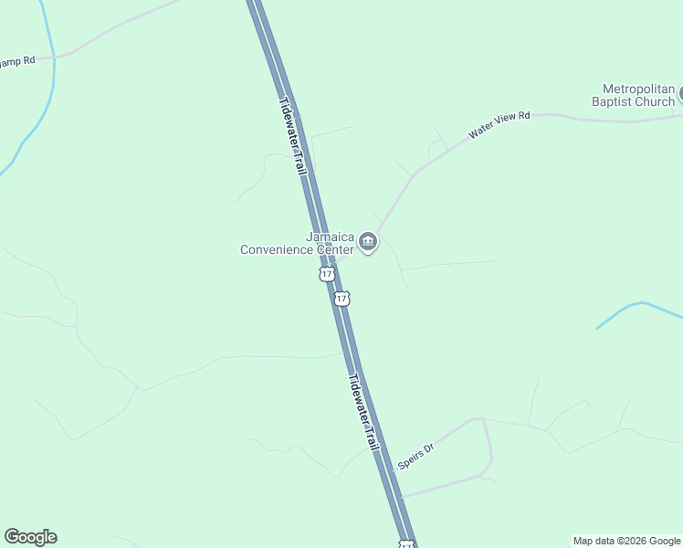 map of restaurants, bars, coffee shops, grocery stores, and more near 2 Water View Road in Church View