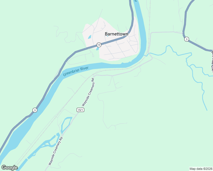 map of restaurants, bars, coffee shops, grocery stores, and more near Creamery Road in Pence Springs