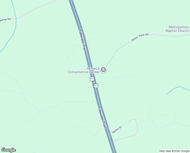 map of restaurants, bars, coffee shops, grocery stores, and more near 2-148 Water View Road in Church View