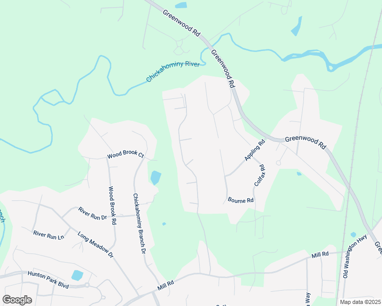 map of restaurants, bars, coffee shops, grocery stores, and more near 3504 Swanson Mill Court in Glen Allen