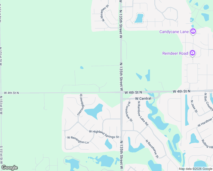 map of restaurants, bars, coffee shops, grocery stores, and more near 13812-14136 West Central Street in Goddard