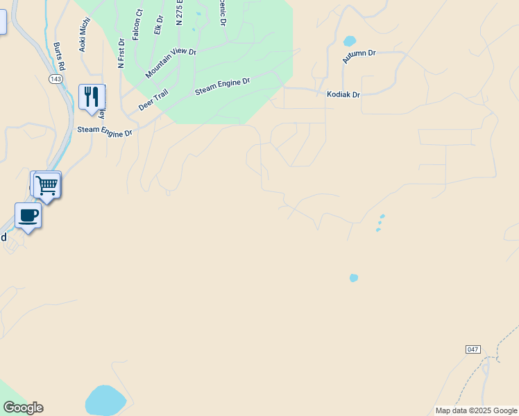 map of restaurants, bars, coffee shops, grocery stores, and more near 259 Spring Circle in Brian Head