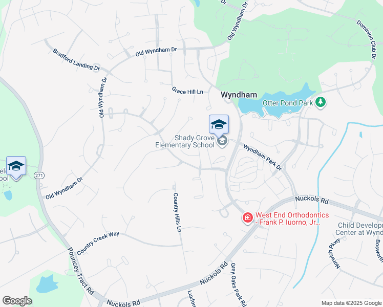 map of restaurants, bars, coffee shops, grocery stores, and more near 12308 Creek Mill Place in Glen Allen