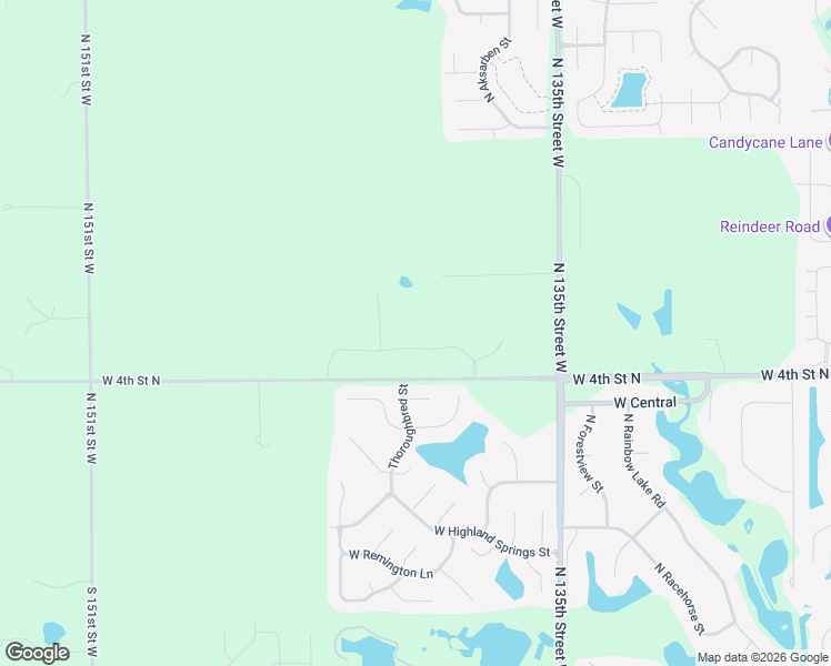map of restaurants, bars, coffee shops, grocery stores, and more near 13812-14136 West Central Street in Goddard